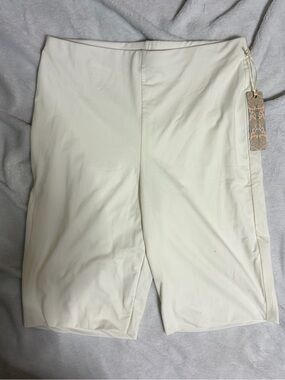 iris Cream Stretch High Waist Shaping Under garment Shorts